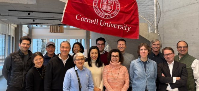 Banner On Lab tour group photo